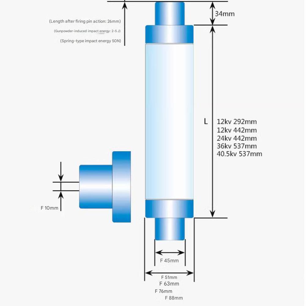 XRNT-12kV High Breaking Capacity Current Limiting Fuse | 6.3A–25A High Voltage Fuse